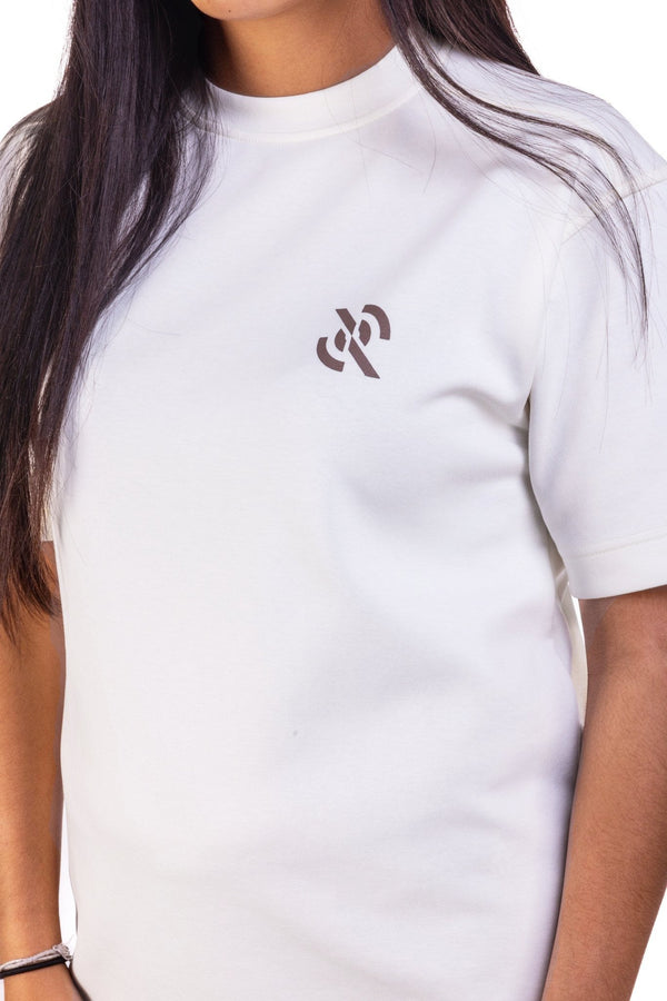 Go Getter Oversized T-shirt Creme Dames - Radar Gear – Premium sportkleding & accessoires voor topprestaties