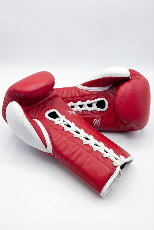 Boxing Gloves White Pink