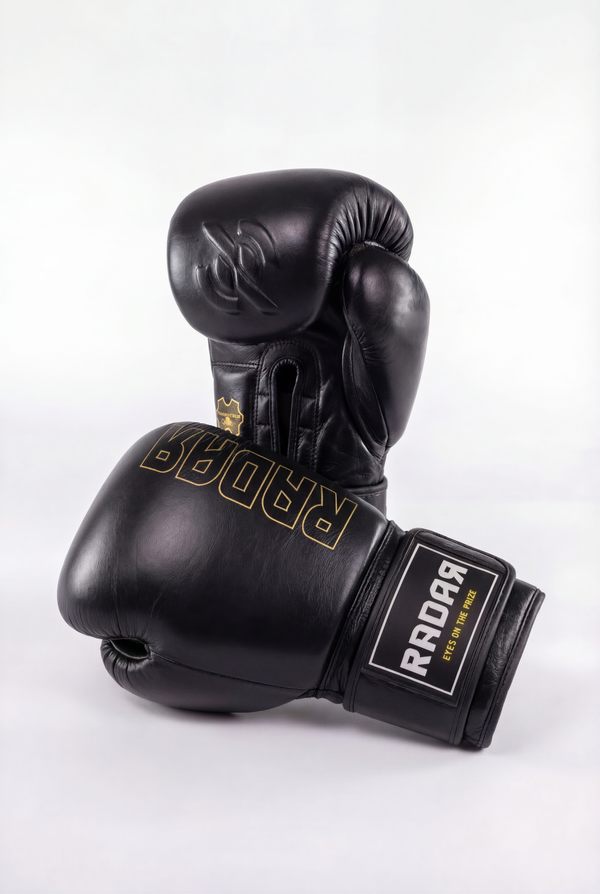 Schwarze Boxhandschuhe