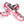 Scheenbeschermers Roze/Wit