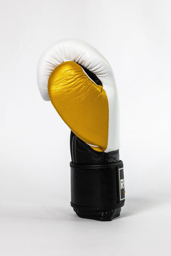 Bokshandschoenen Wit Goud - Radar Gear – Premium sportkleding & accessoires voor topprestaties