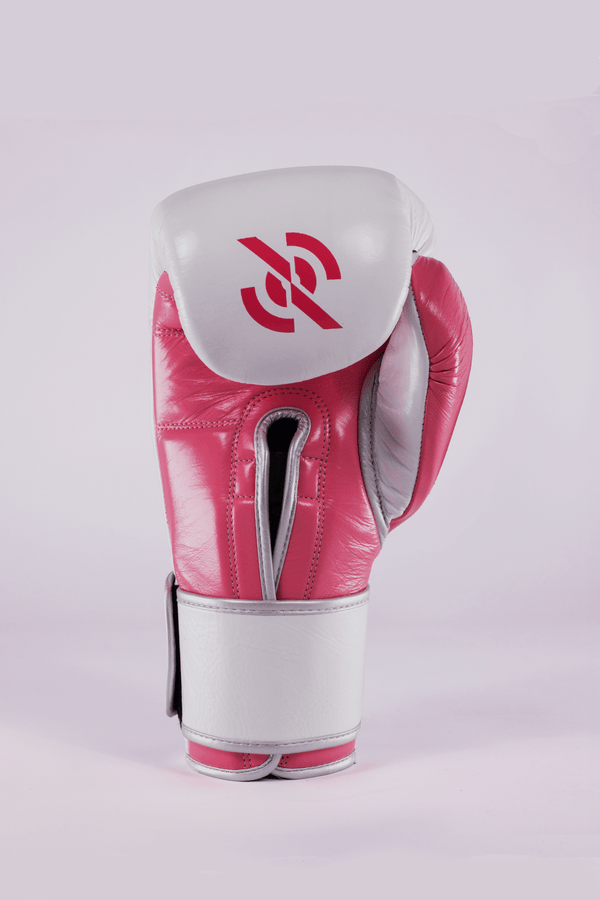 Bokshandschoenen Wit Roze - Radar Gear – Premium sportkleding & accessoires voor topprestaties