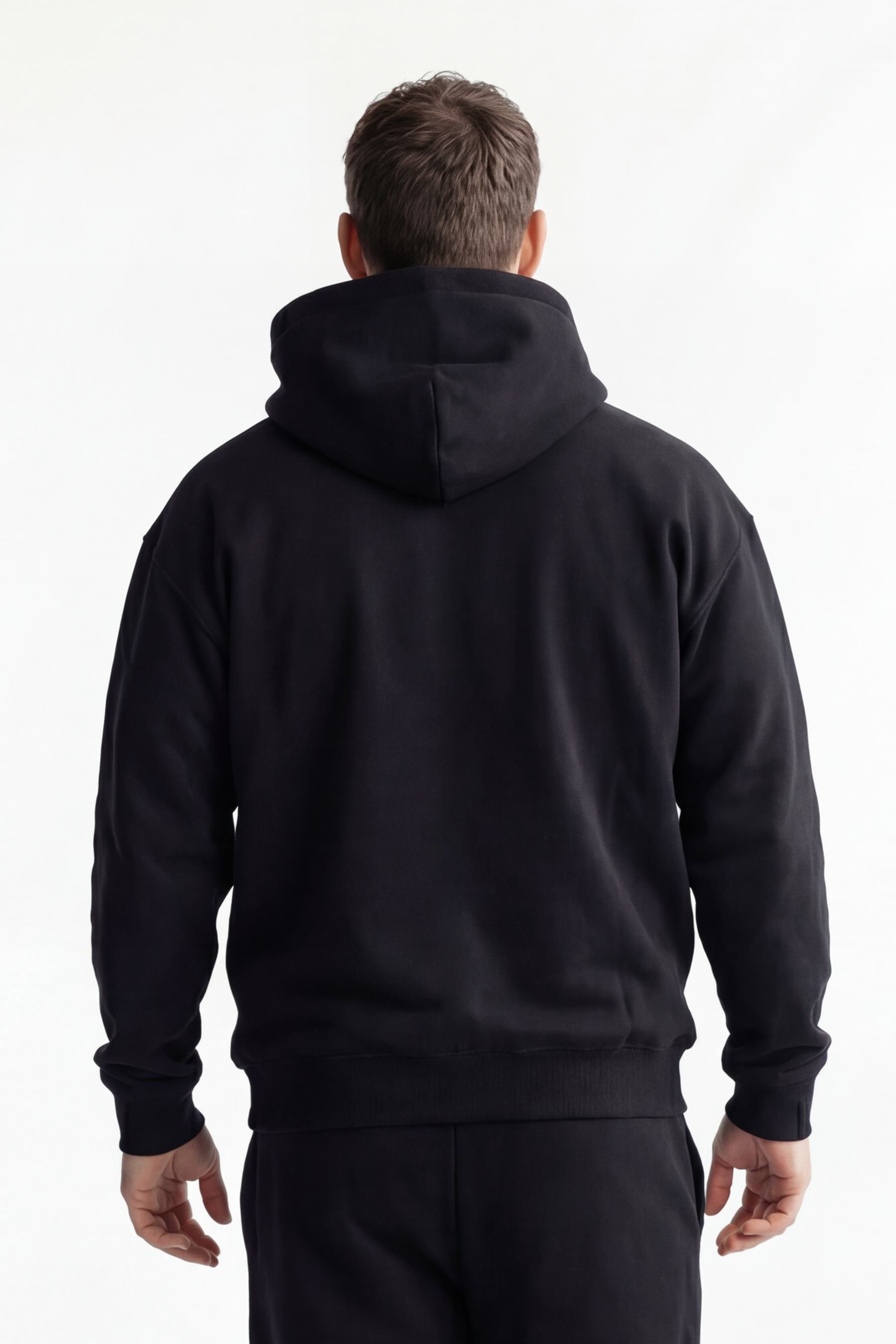 ESSSENTIAL OVERSIZED HOODIE ZWART