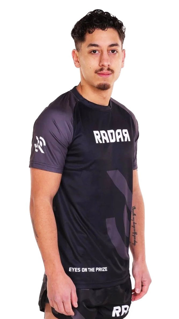 Muay Thai Shirt - Black/Grey - Radar Gear – Premium sportkleding & accessoires voor topprestaties