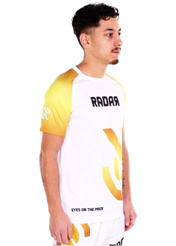 Muay Thai Shirt - Wit/Geel - Radar Gear – Premium sportkleding & accessoires voor topprestaties