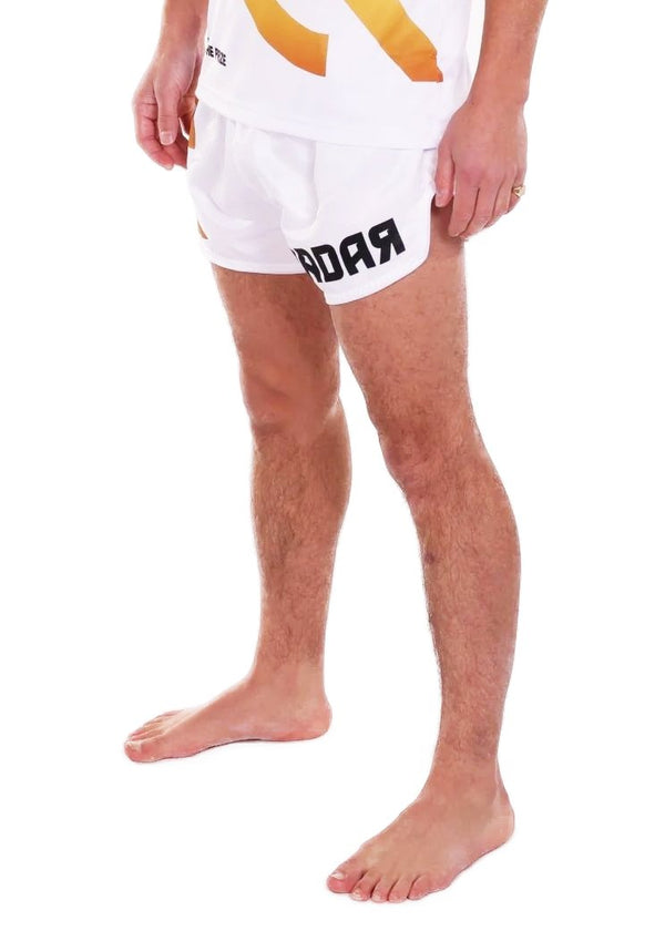 Muay Thai Short - Wit/Geel - Radar Gear – Premium sportkleding & accessoires voor topprestaties