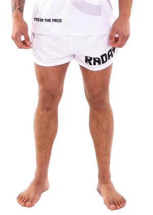 Muay Thai Short - Wit/Grijs - Radar Gear – Premium sportkleding & accessoires voor topprestaties