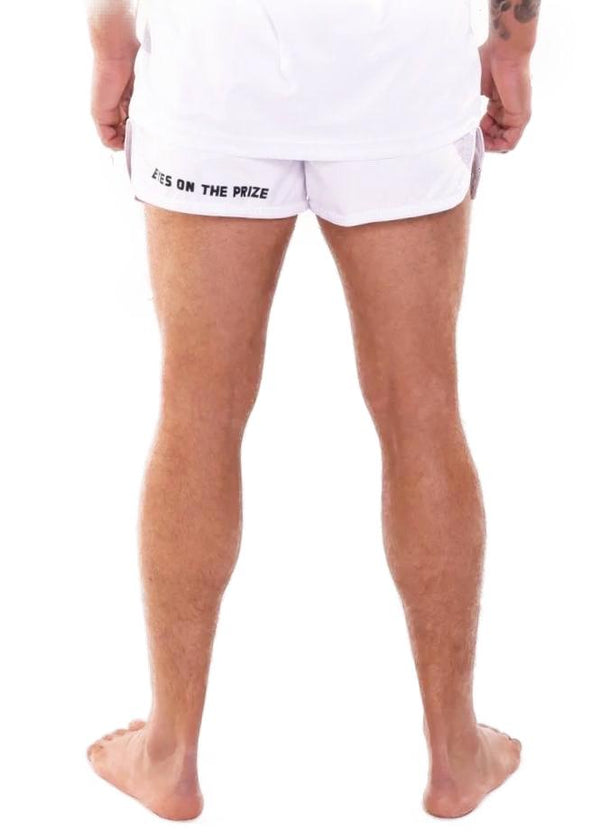 Muay Thai Short - Wit/Grijs - Radar Gear – Premium sportkleding & accessoires voor topprestaties