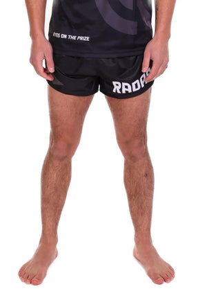 Muay Thai Shorts - Zwart/Grijs - Radar Gear – Premium sportkleding & accessoires voor topprestaties