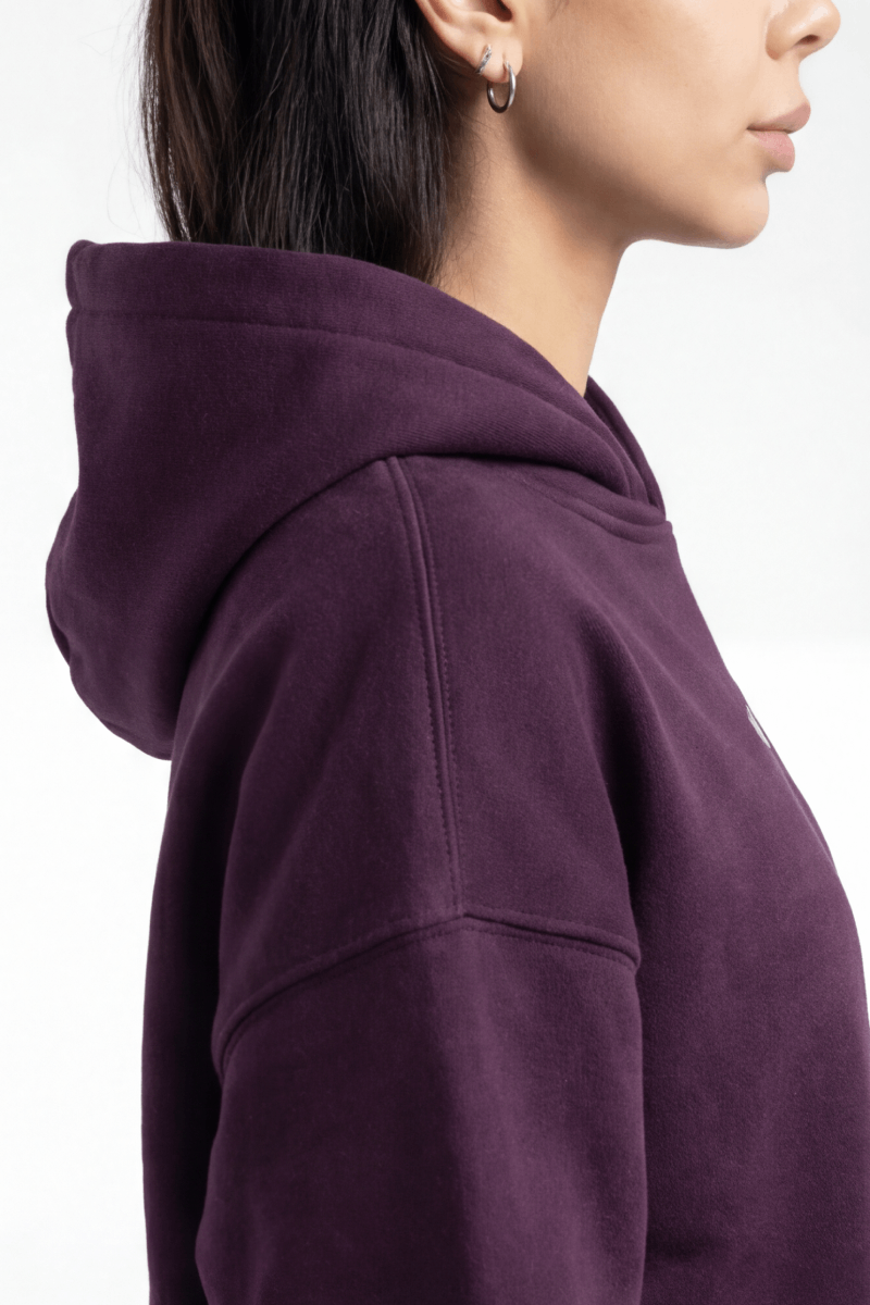 ESSENTIAL OVERSIZED HOODIE BURGUNDY