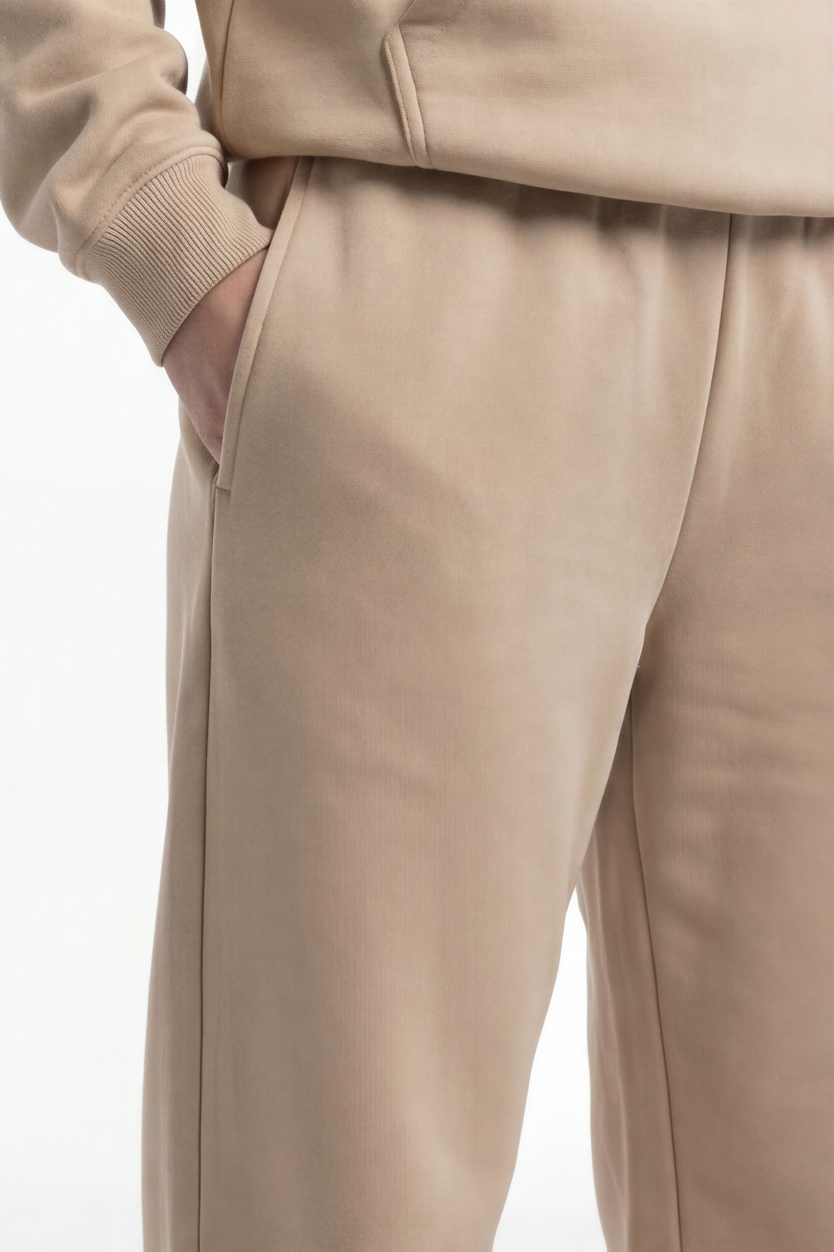 ESSENTIAL OVERSIZED JOGGERS STRAIGHT LEG CREME