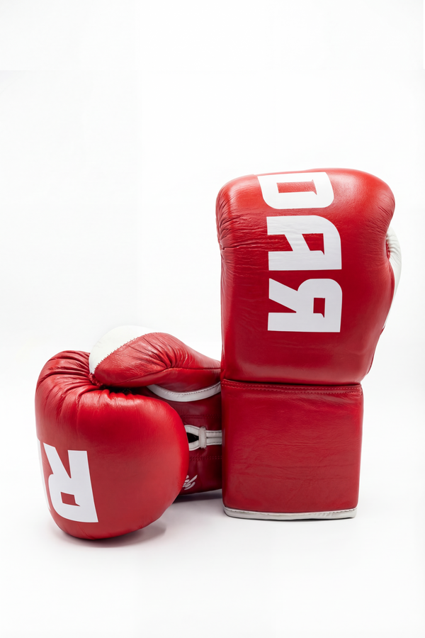 Boxing Gloves White Pink