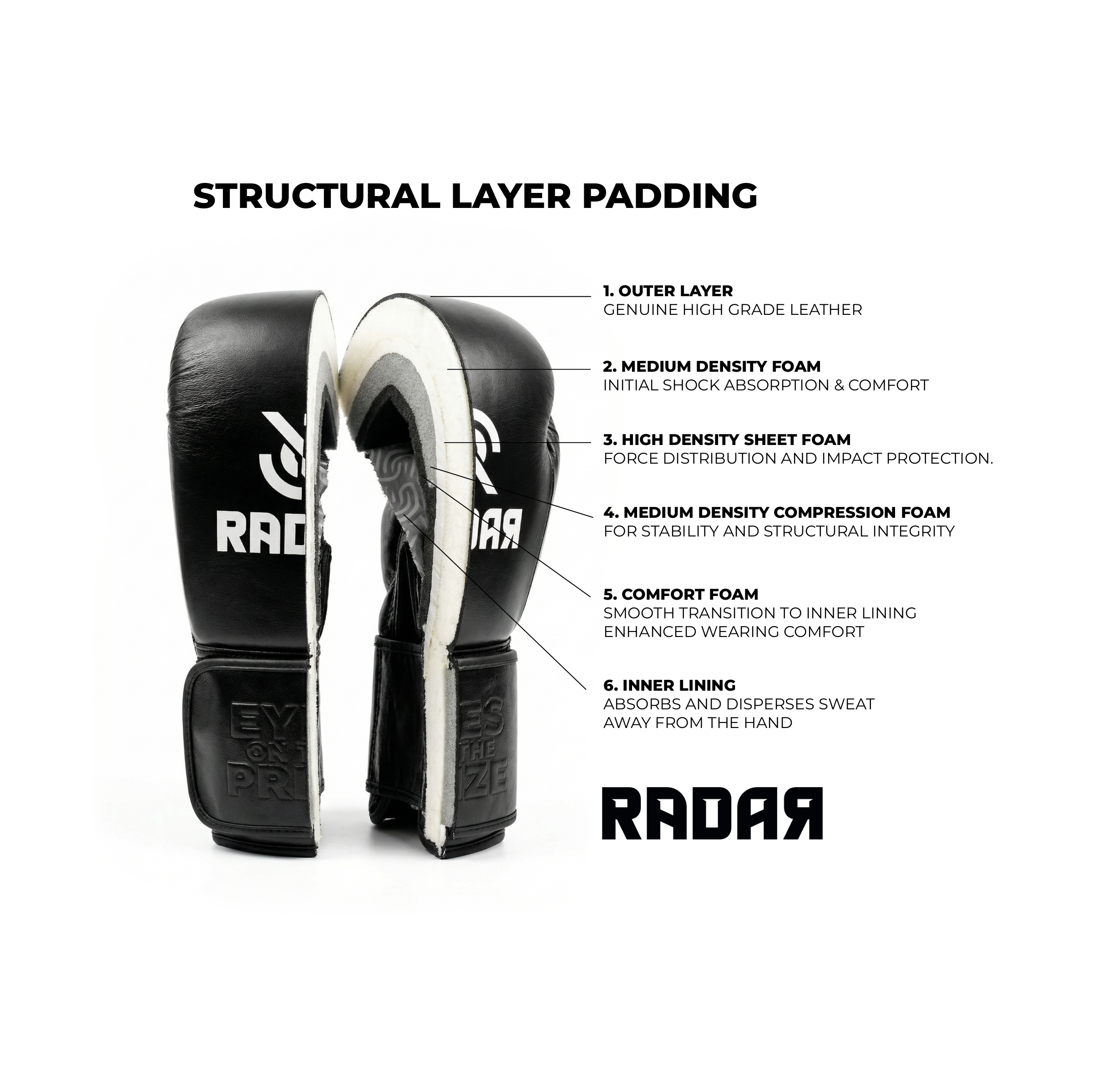 RADAR BOKSHANDSCHOENEN ZWART