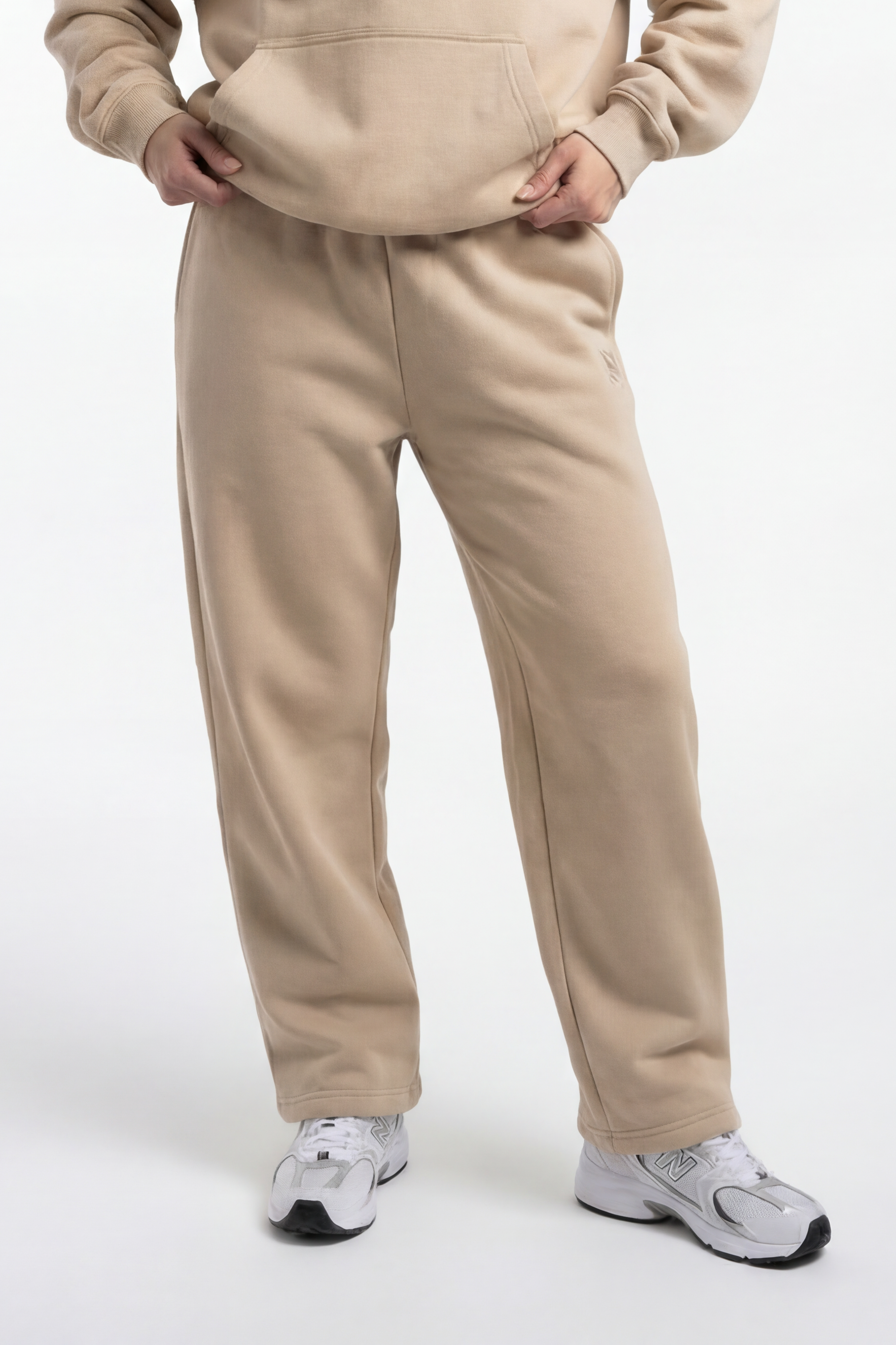 ESSENTIAL OVERSIZED JOGGERS STRAIGHT LEG CREME