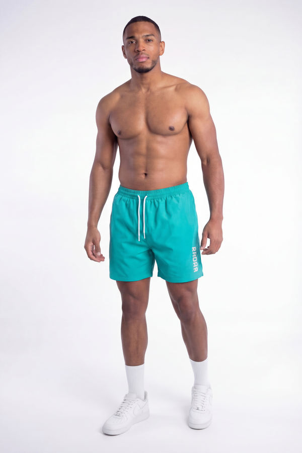 Stillwave Silent Teal Swim Shorts