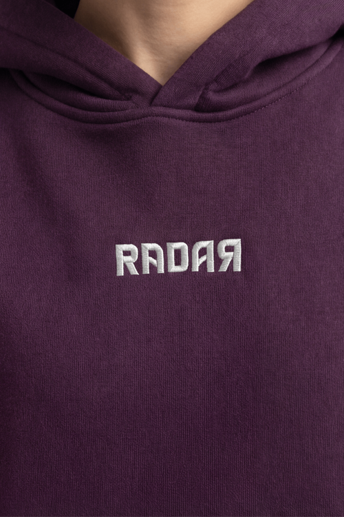 ESSENTIAL OVERSIZED HOODIE BURGUNDY